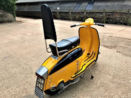 fully rebuilt 1967 Lambretta SX150 special+JAM number plate For Sale
