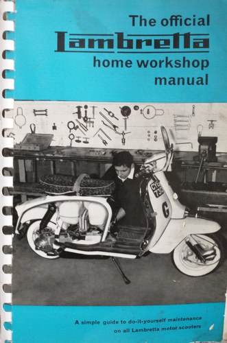 1965 Lambretta  The Official Home Workshop Manual In vendita