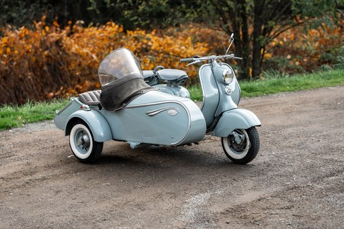 1956 LAMBRETTA 125 LD Grand Luxe Side Car Vente aux enchères