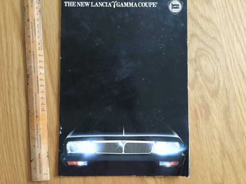 1980 Lancia Gamma Coupe brochure VENDUTO