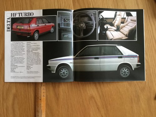 1994 Lancia Delta brochure SOLD