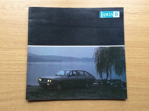 Sales brochure for Lancia beta For Sale
