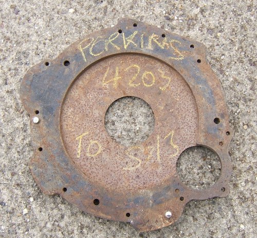Adaptor plate for Land Rover conversion to Perkins In vendita