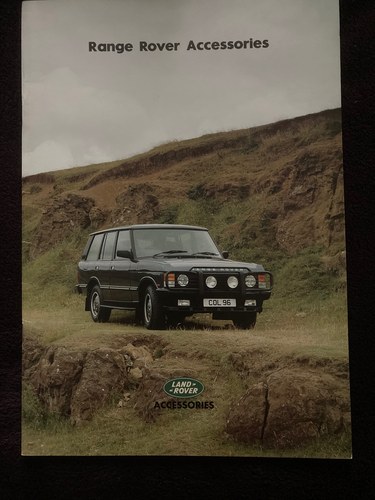 Range Rover Accessories Brochure. SOLD