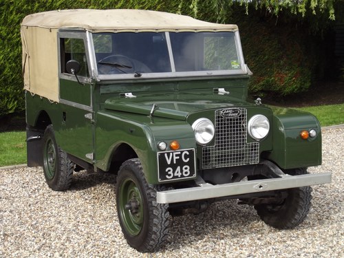 1954 Land Rover Series One 86 inch. Excellent example SOLD