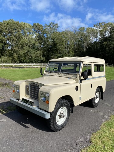 1972 Land Rover Series 3. Galvanised chassis and bulkhead. SOLD
