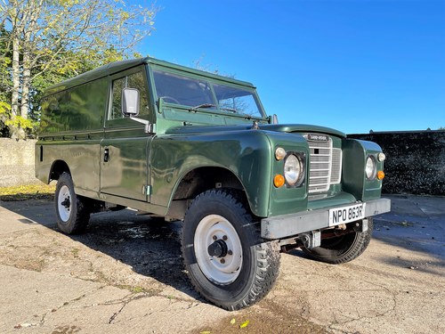1977 Land Rover Series III 109in petrol hardtop+galv chassis SOLD