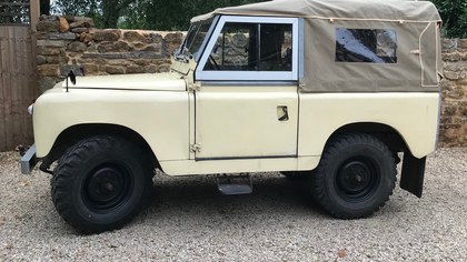 Land Rover Series 2.  With Galvanised chassis & new canvas