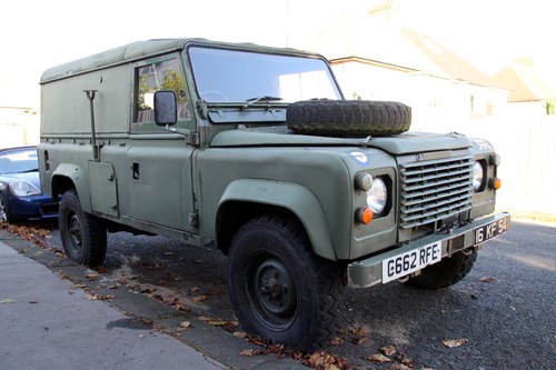 1986 LAND ROVER 110 2.5 N/A FFR EX RAF For Sale by Auction