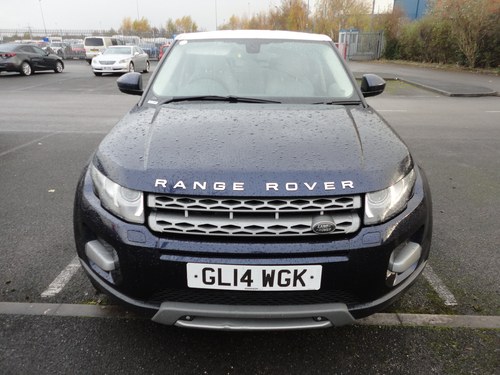 2014 14 PLATE RANG ROVER EVOQUE  2WD 2.2cc DIESEL 6 SPEED MAN For Sale