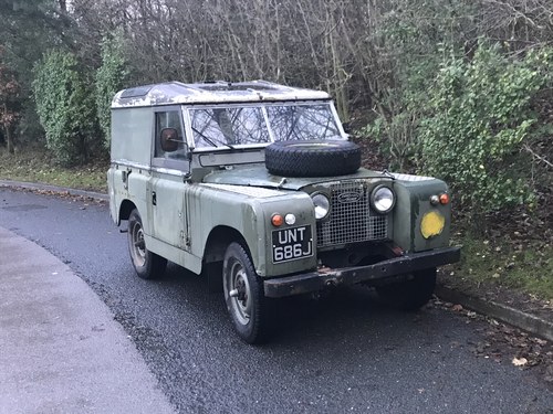 1966 Land-Rover SWB 88 inch hard-top Series 2A with overdrive VENDUTO
