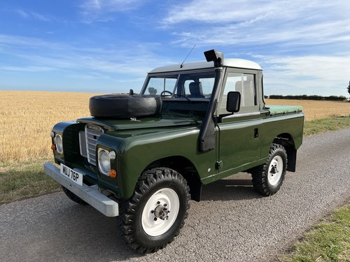 1976 Land Rover Series III SWB 2.5 petrol Galvanised chassis SOLD