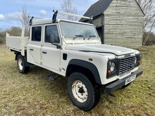 2002 Defender 130 TD5 Double Cab Dropside Tipper VERKAUFT