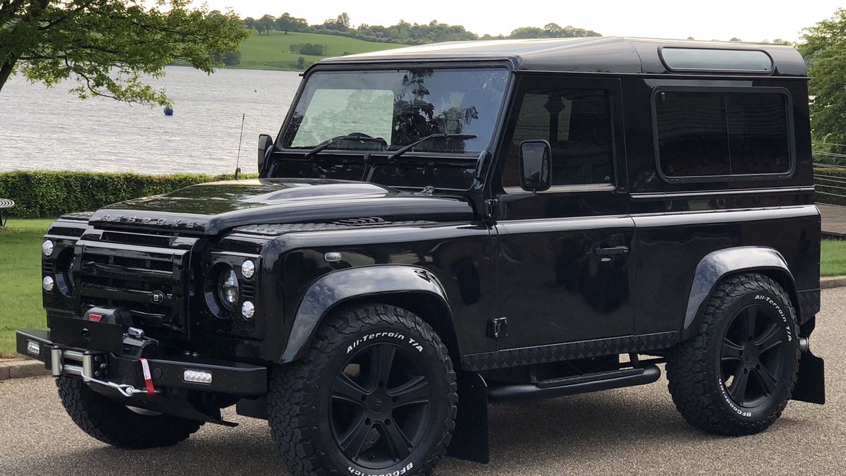 Land Rover Defender 2015 Back 2015 Land Rover Defender Black Manual, 5 speed Right Hand Drive in ...