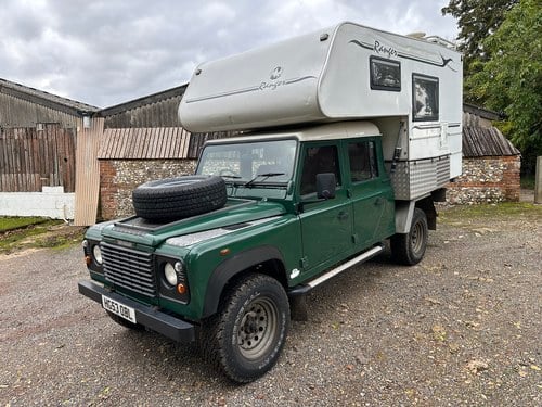 2003/53 Defender 130 TD5 doublecab with demountable camper For Sale