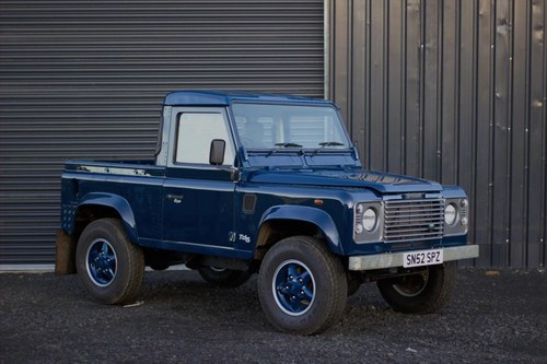 2002 Land Rover Defender 90 TD5 - Caledonian Blue VERKAUFT