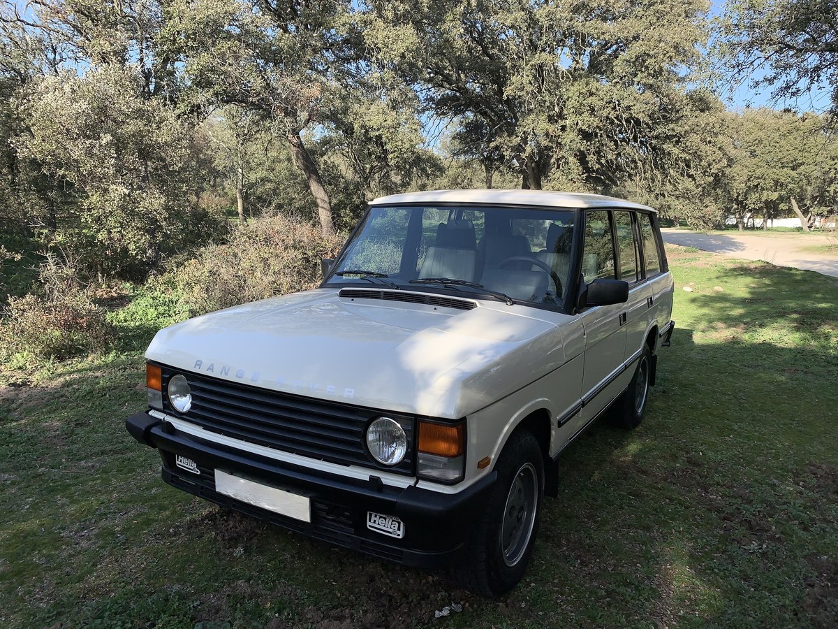 1988 Land Rover Range Rover Blanc Conduite à gauche in Danemark - A ...