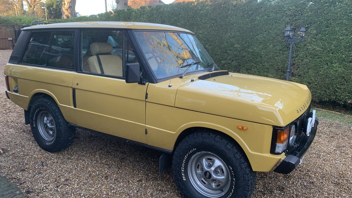 1983 Land Rover Range Rover Yellow Manual, 6 speed Right Hand Drive in ...