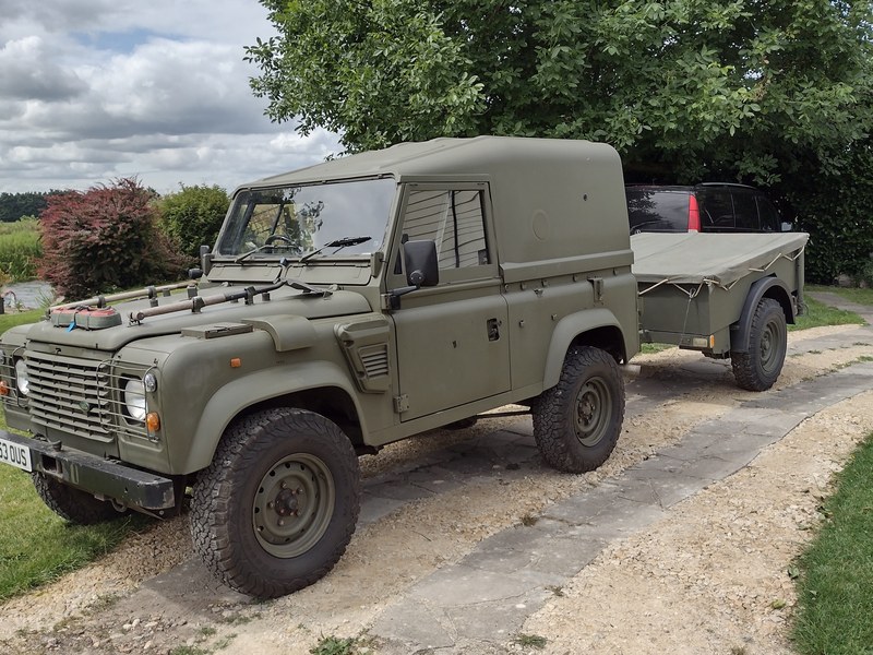 1997 Land Rover Defender Wolf 90 Hardtop & Penman Trailer