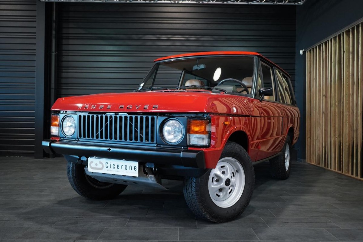 1984 Land Rover Range Rover Rojo Manual, Velocidad 5 Volante a la ...