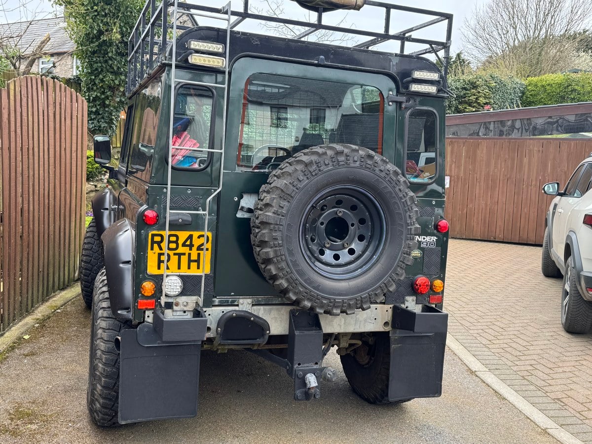 1998 Land Rover Defender Vert Manuel, 5 vitesses Conduite à droite in ...