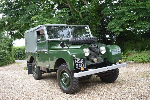 Lot 17 - A 1956 Land Rover Series I 86 inch - 09/2/2020 For Sale by Auction