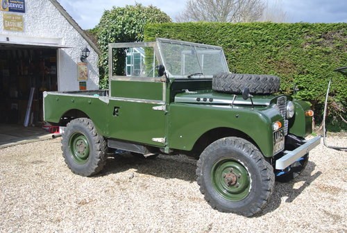 1956 LAND ROVER SERIES 1 SOFT TOP V8 SOLD
