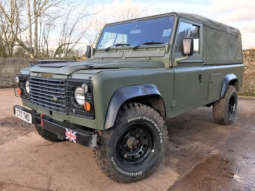 restored 1986 Land Rover 110 2.5D military soft top+12M MOT SOLD