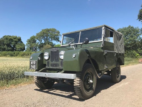 1952 Land Rover Series 1 80: 12 Jul 2018 For Sale by Auction