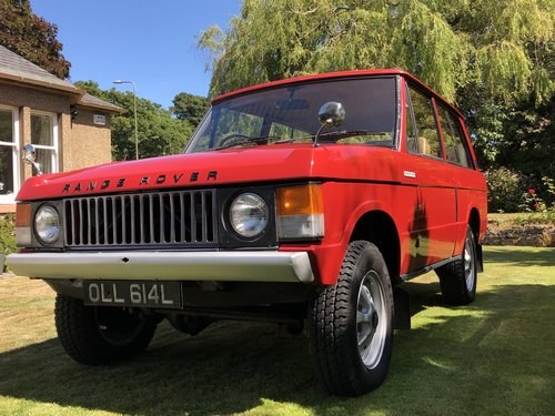 1972 Range Rover Suffix A at Morris Leslie Auction 24th November  For Sale by Auction