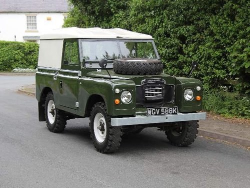 1972 Land Rover Series III SWB - Engine and Geabrox rebuild 2016 SOLD