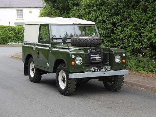 1972 Land Rover Series III SWB - Engine and Geabrox rebuild 2016 VENDU