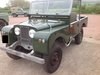 1955 Land Rover Series 1 Rebuilt on Galvanised chassis & bulkhead For Sale