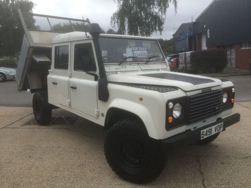 1998 land rover defender 130 tipper double cab low miles For Sale