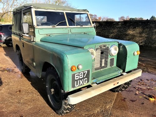 1961 Series II 88in soft top 2.25 petrol+sound and useable  SOLD