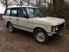 1981 Range Rover Classic, early four door. SOLD