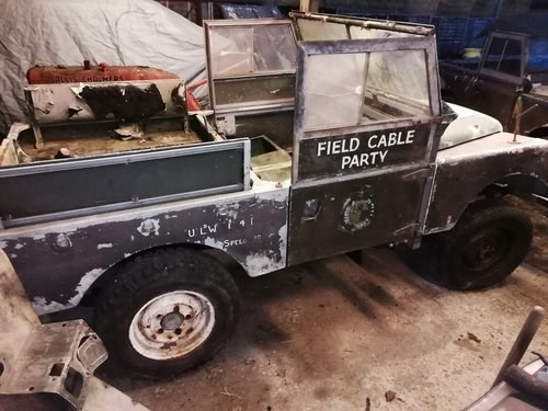 Series 1 land rover 1955 86" field cable party In vendita