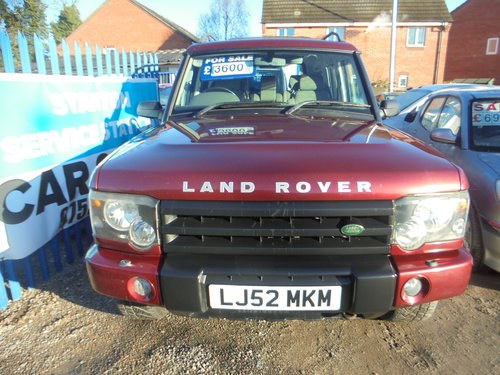 2002 52 PLATE LAND ROVER 7 SEAT DISCOVERY 2020 MOT FITTED T/BAR For Sale