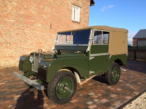 1953 Fully restored Land Rover 80” Series 1 Softtop LHD In vendita