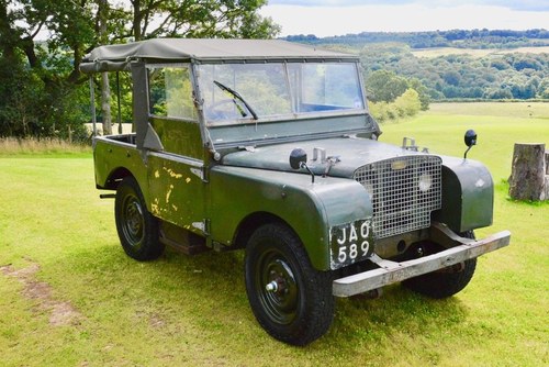 Land Rover Series 1 80" 1949 R866 Lights Behind the Grille  SOLD