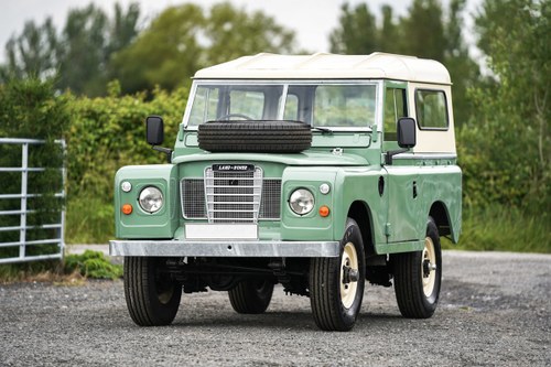 1983 Land Rover Series 3 88" Hardtop Pastel Green Galvanised Chas SOLD