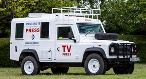 ex-SAS British Army, 1990 LAND ROVER DEFENDER 110 V8 MEDIA  For Sale by Auction