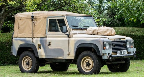 ex-SAS British Army, 1986 LAND ROVER DEFENDER 90 V8 CANVAS  For Sale by Auction