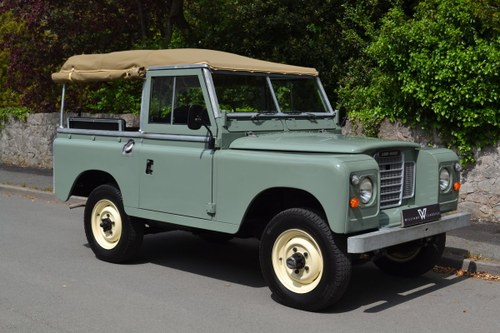 1980 Land Rover Series 3 88" Pastel Green Softop Fully Refurbishe SOLD