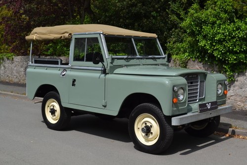 1980 Land Rover Series 3 88" Pastel Green Softop Fully Refurbishe SOLD