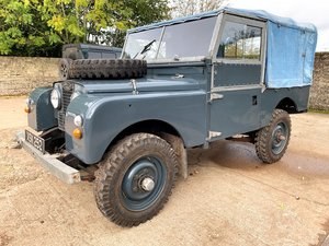 1954 land rover series one 86in softtop 2.25 petrol 7 seater For Sale