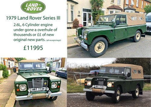 1979 Land Rover Series 3 109 2.6L ,straight 6 :6 Cyl For Sale