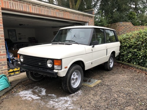 1987 Land rover range rover 2 dr  in white For Sale