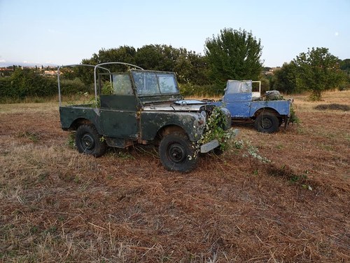 TWO LAND ROVER SERIES ONE 1950 AND 1951 15000 EURO BOTH For Sale