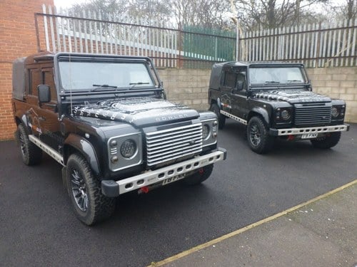 2015 2 x Land Rover Defender 110 XS Bowler pickups For Sale by Auction